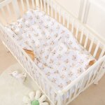 Couverture en coton et minky - 100x135 - bear rainbow superbe bebe