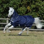 Bucas freedom turnout light couverture dext�rieur cheval 130 cm - ripstop 600d slim fit bleu marine
