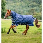 Couverture dext�rieur pour cheval avec couvre - cou horseware amigo 1200d plus turnout 0g - bleu - 145 ...