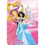 Couverture - disney - princesses - 100 x 140 cm - polaire - rose Couverture - disney - princesses - 100 x 140 cm - polaire - rose
