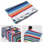 Couverture mexicaine sarape tapis de pique - nique nappe hot rod pour f�te et yoga 150x215cm