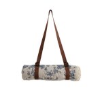 Couverture de pique - nique rétro florale bleue nappe de pique - nique tapis de pique - nique tissu de ... Couverture de pique - nique rétro florale bleue nappe de pique - nique tapis de pique - nique tissu de ...