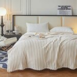 Couverture plaid polaire pour canap lit voyage en plein air 200 x 230 cm couverture moelleuse et duveteuse ...