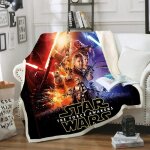 Couverture plaid polaire star wars 3d - ultra - douce et chaude - multicolore - rectangulaire - 100x150cm ...