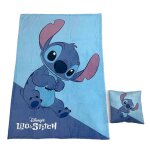 Couverture polaire et coussin - disney - stitch - tissu doux et chaud - idal pour les jeux - dcoratif ...