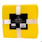 Couverture polaire couverture doudou couverture canap couverture salon avec bords cousus jaune 150x200 ...