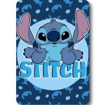 Couverture polaire lilo et stitch plumes 100x140cm plaid polaire enfant