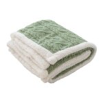 Couverture polaire paisse et douce double face idale pour lhiver 100 x 150 cm verte pour canap et voyage ...