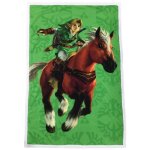 Couverture sherpa - zelda - link et epona - 100 x 150 cm