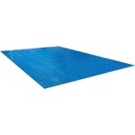 Arebos couverture solaire  bulles pour piscine rectangulaire bleu 8 x 5 m 400  - microns polyethylen ...