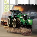 Couverture tracteur - thème de la ferme - en flanelle - pour enfants garçons et adultes - douce et chaude ... Couverture tracteur - thème de la ferme - en flanelle - pour enfants garçons et adultes - douce et chaude ...