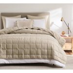 Couvre lit 2 personnes 200x220 cm dessus lit 2 personnes beige jet� lit boutis matelassage � 200 x 220 ...