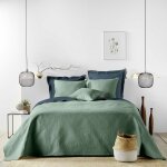 Douceur dint�rieur couvre - lit 2 personnes romane 240�260 cm microfibre c�dre + 2 housses 60�60