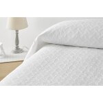 Couvre - lit 200x260 cm u2013 dessus lit 2 personnes l�ger et doux en microfibre pour lit 105 cm#blanc ...