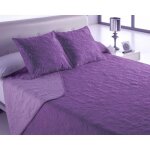 Couvre - lit bouti - casa campo - vegas - 270x260 cm - violet - moderne - imprim� - 100% microfibre - ...