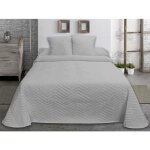 Couvre - lit boutis - javier larrainzar - gris - lit 180 cm - tissu jacquard - rembourrage fin - printemps ...