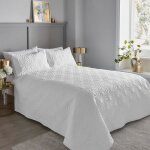 Couvre - lit - cavali - serene - 200 cm x 230 cm - microfibre - blanc