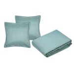 Couvre lit + taies 260 x 240 cm chlo� vert sauge