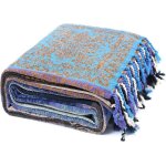 Couvre - lit double face en chenille tiss� simple plaid avec franges jet� de canap� couverture de canap� ...