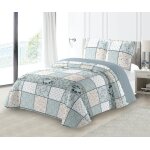 Couvre - lit pais - m23 - 180x240cm - 1 taie 65x65cm - microfibre - lavable  30