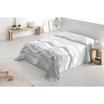 Couvre - lit fin � motif moderne 180x260 cm dessus de lit 2 personnes multi - usage gris jetee de lit ...