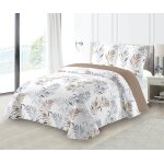 Couvre - lit - m23 - 220x240cm - 2 taies 65x65cm - microfibre - dessin double face
