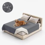Couvre - lit matelass� imperm�able couvre - lit pour animaux de compagnie couvre - lit couvre - lit gris ...