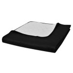 Couvre lit matelassé - noname - 220x240 cm - noir et blanc - design losange - lavable en machine Couvre lit matelassé - noname - 220x240 cm - noir et blanc - design losange - lavable en machine