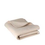 Jeté de lit pontoso en polyester ? beige clair 240x260 cm couvre - lit pour canapé ou sofa matière douce ... Jeté de lit pontoso en polyester ? beige clair 240x260 cm couvre - lit pour canapé ou sofa matière douce ...