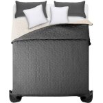 Couvre - lit tutumi diamante jeté de lit gris 200x220x2cm Couvre - lit tutumi diamante jeté de lit gris 200x220x2cm