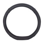 Couvre volant noir avec meplat adaptable pour peugeot 208 / 308 ii