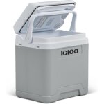 Cozy - mini frigo - glacire lectrique 27l gris mini frigo 12v / 230v pour voiture et prise secteur