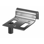 Cqfd - 1006 - 2710 - sabot portail a visser avec gache 16 mm zingue