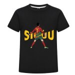 Cr7 t - shirt enfant coton cristiano ronaldo siuuu - c�l�bration iconique en t - shirt football