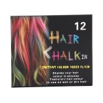 Craie de coloration pour cheveux jetable teinture temporaire kit de bton de teinture pour cheveux outil ...