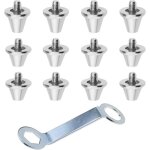 Crampons de football - 12 pi�ces - pointes pour chaussures de football - crampons en aluminium - crampons ...