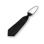 Cravate noire pour enfant finitions main