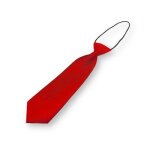 Cravate rouge pour garon finitions main