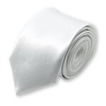 Cravate slim blanche