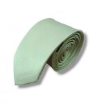 Cravate slim et �troite homme couleur vert sauge
