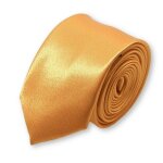 Cravate slim jaune - or