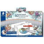 Crayons aquarelle staedtler karat aquarell - johanna basford - bo�te de 60