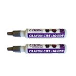 Crayon de cire liquide - graine creative - argent� - 2 crayons - 30 ml - mixte