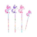 Crayon  papier - figurine licorne - monde fantastique - couleur alatoire - 21cm - mixte