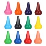 Crayons de peinture pour les doigts paraffine 12 couleurs 3d palmgrip bâtons empilables non toxiques ... Crayons de peinture pour les doigts paraffine 12 couleurs 3d palmgrip bâtons empilables non toxiques ...