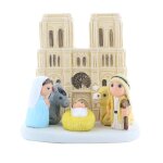 Crche de nol notre dame de paris en cramique