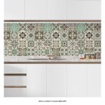 Cr�dence adh�sive sticker pour cuisine - effet carreaux de ciment 3617682007172 - adh�sif + protection ...