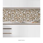 Cr�dence adh�sive sticker pour cuisine - lumal�a - design - adh�sif mat - 65x152 cm