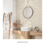 Cr�dence adh�sive sticker pour salle de bain - lumal�a - 3617689618975 - motif oriental - adh�sif brillant ...