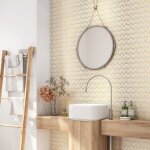 Cr�dence adh�sive sticker pour salle de bain - lumal�a - 3617689811109 - motif oriental - adh�sif + protection ...